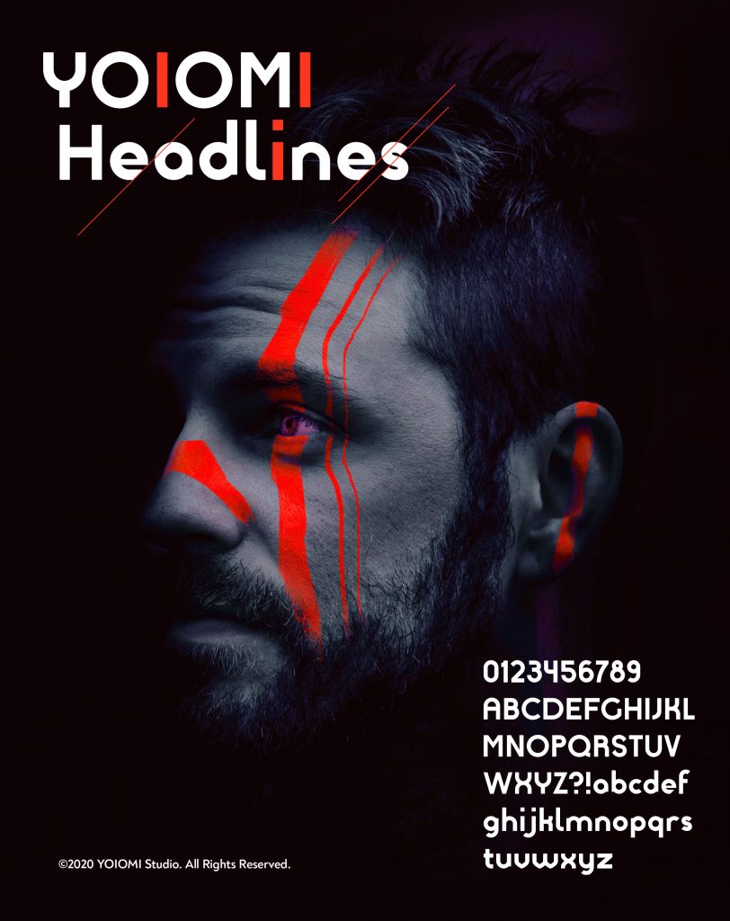 YOIOMI Headlines font Poster 2020